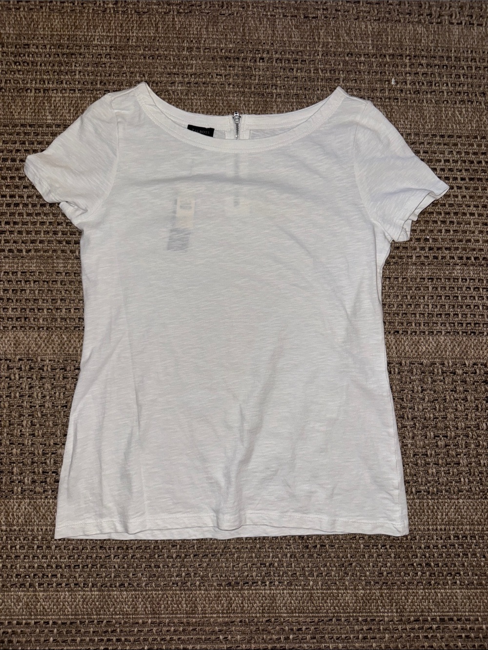 Talbots White Short Sleeve Crewneck Tee